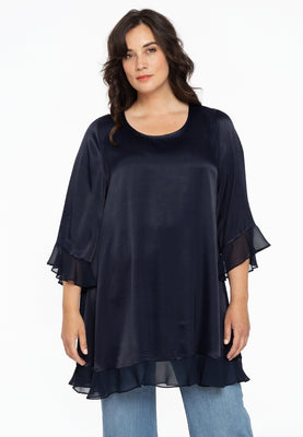 Blouse wide - blue - #1