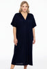 Dress wide COCOON - blue