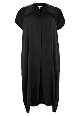 Dress kaftan V-neck - black  - #4