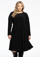 Dress Plisse Hem In Point DOLCE - black  - #1