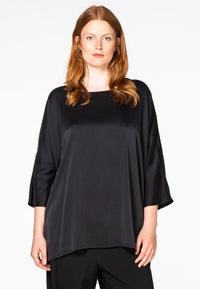 Blouse tunic SILK - black - #1