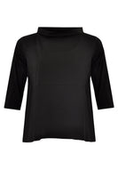 Blouse wide buttoned back - black  - #4