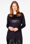Tunic shiny rectangle - blue