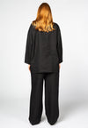 Jacket buttoned LINEN - black - #3