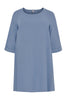 Tunic-blouse A-line LINEN - indigo - #2