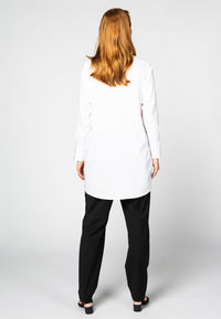 Blouse round bottom - white - #3