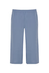 Trousers wide-fit 7/8 LINEN - indigo - #4