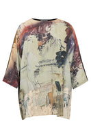 Blouse painting short - multi - #4