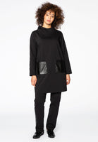 Tunic fake leather pockets - black  - #2