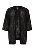 Jacket viscose stripe - black  - #4