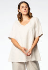 Tunic flare LINEN - ecru