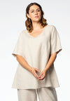 Tunic flare LINEN - brown