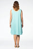 Dress sleeveless LINEN - blue - #3