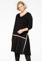 Dress plissé frill - black - #1