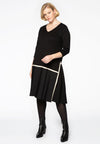 Dress plissé frill - black 