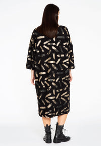 Wide dress GRACE - black - #3