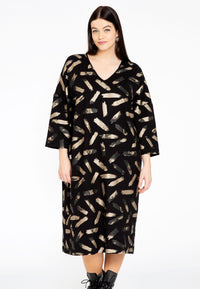 Wide dress GRACE - black - #1
