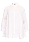 Blouse zipper LINEN - white - #5