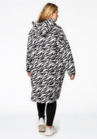 Wide raincoat ZEBRA - black  - #3