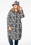 Wide raincoat ZEBRA - black 