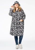 Wide raincoat ZEBRA - black  - #2