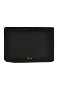 Clutch ruffle - black - #1