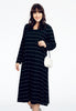 Dress zipped back TRICOT - black 