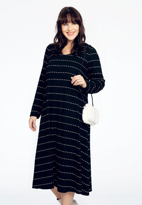 Dress zipped back TRICOT - black  - #1