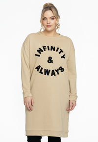 Sweater dress INFINITY - light brown - #1