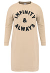 Sweater dress INFINITY - light brown - #4