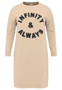 Sweater dress INFINITY - light brown - #4