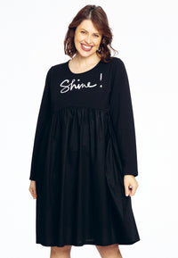 Sweater dress SHINE - black - #1