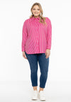 Blouse buttoned EQUAL STRIPE - pink