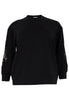 Sweatshirt lace sleeves - black  - #4