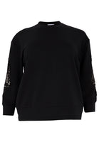 Sweatshirt lace sleeves - black  - #4