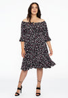 Dress wide neck BELLIS - black - #2