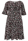 Dress wide neck BELLIS - black - #4