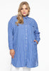 Blouse-dress SMALL STRIPE - blue