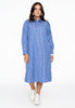 Blouse-dress long SMALL STRIPE - blue - #5