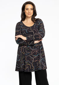 Tunic Wide Bottom BIJOU - black - #1