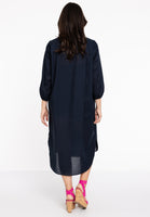 Dress embroided SOFT COTTON - blue - #3