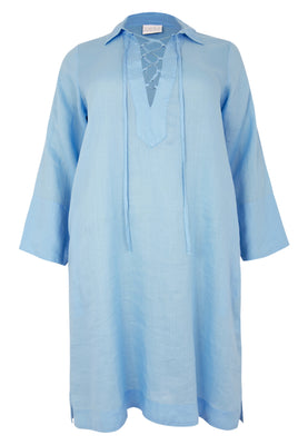 Dress strings LINEN - light blue - #3