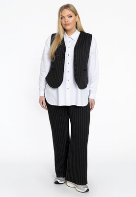 Trousers waistband PINSTRIPE - black  - #2