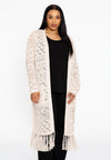 Cardigan long knit - light brown