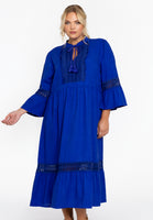 Dress lace LINEN MIX - indigo - #1