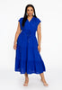 Dress long LINEN MIX - indigo - #2