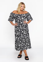 Dress ruffled sleeve FOGUA - black  - #4