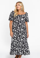 Dress ruffled sleeve FOGUA - black  - #1