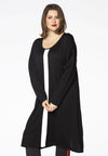 Dress knitted A-line - black 