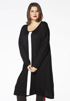 Dress knitted A-line - black  - #1